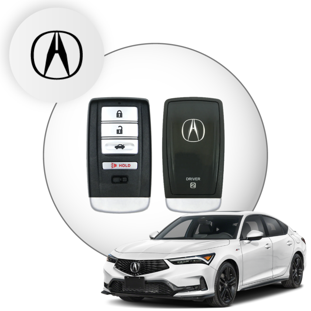 Acura key and vehicle