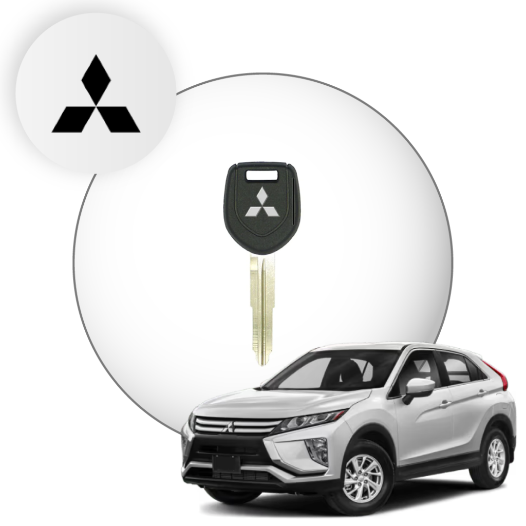 Mitsubishi key and vehicle